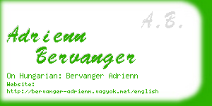 adrienn bervanger business card